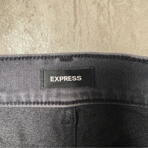 Express jeans black denim slim super high rise - Picture 6 of 14